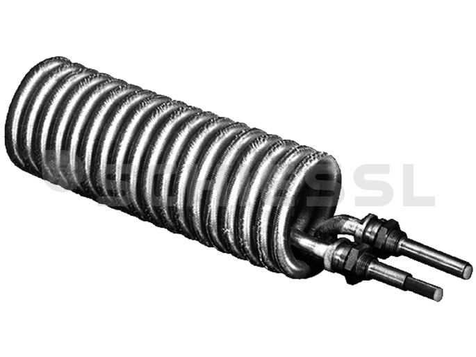 Wieland Rippenrohrverflüssiger WRK23 R1'' verz.Q=16,0kW m.Ring+Hülse