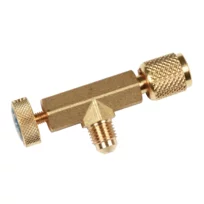 Wigam schrader valve throughway opener LOCK-VALVE 7/16" UNF