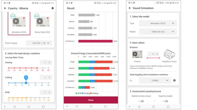 LG Therma V Energy Payback App