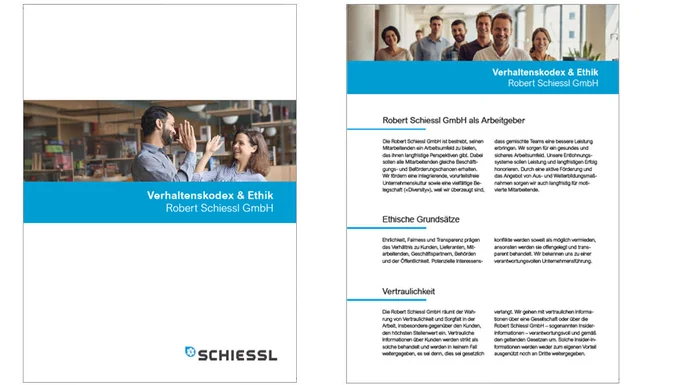 Schiessl Über uns Code of Conduct